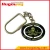 fashion soft enamel metal crafts spinning key chain key ring in oval shape