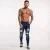 Import Fashion street style pants jeans striped panel men denim trousers super skinny ripped jeans from China