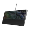 Fashionable oem led backlight Gaming PC computer 104 key RGB key mechanical keyboard with wrist rest