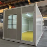 Fast Installation Flat Pack Folding Containers Prefab Houses For Constructions Site