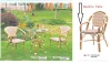 faux bamboo garden chair and table furniture