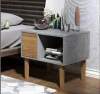 FDS Table Night Bed desk Clear Nightstand With One Drawer