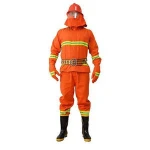Fire Fighting Suit/Uniform fireman anti-corrosion fire fighting suits with thick pure cotton materials DTE shenghui