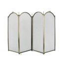 Fireolace screen,with brass bar,arch