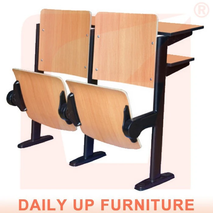 Floor mounted University Classroom Seating Manufacturer Modern Wooden Folding Auditorium Desk And Chairs College Sets Furniture