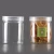 Import Food Grade PET Container Plastic Jars for Peanut Butter Honey Jams With Screw Top Lid 600ml 350ml from China