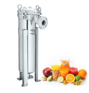 food grade stainless steel 304/ 316L bag filter housing Stainless air filter  for apple juicer /orange juice filter