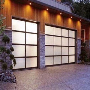 Foshan home French style garage door  aluminum Profiles glass garage door