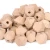 Import Free sample 10mm 12mm 15mm 20mm natural wood beads for jewelry making small hole baby teething beads wholesale wooden beads from China