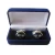 Import Free Sample Blue Velvet Coin Packing Box  Championship Gold Medal Custom Luxury Jewelry Cuff Links Watches Display Gifts Boxes from China
