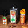 Free sample PET high-quality Salt Pepper Empty Condiment Seasoning Shaker Jar ,spices plastic bottle