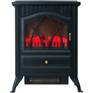 Freestanding home Decorative flame Portable tabletop steel electric fireplace heater