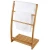Import freestanding standing wood corner towel holder bamboo ladder stand bathroom towel racks from China