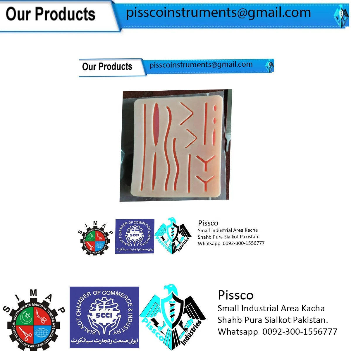 From Factory Medical Students Suture ENT Pad | Kit Suture Practice ENT Pad | Medical Suture Kit ENT Pad Made By Pissco Pakistan