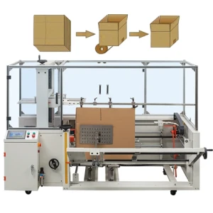 Full auto high speed case erector with PLC control system carton erector