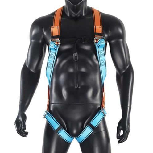 Full body 45mm width safety harness and lanyard