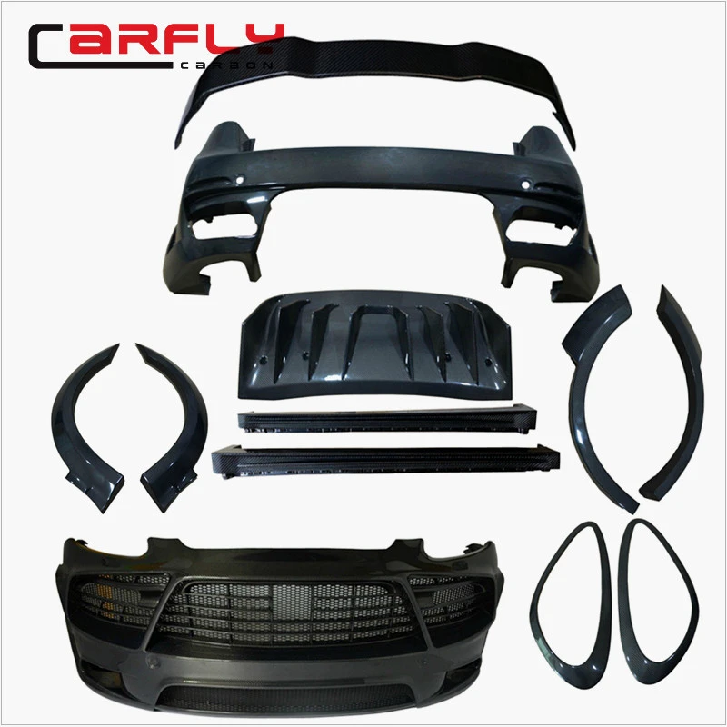 Full carbon fiber/Fiberglass front bumper for  Cayenne958 Mansori body kit