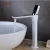 Import Fyeer White Painted Tall Body Brass Bathroom Basin Tap with Chrome Handle and Spout from China
