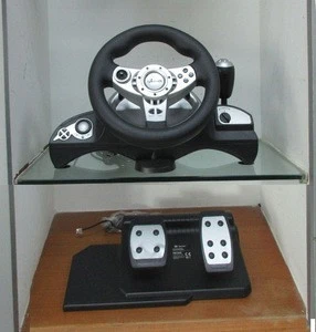 GAMING RACING WHEEL with FOOT PEDALfor PC (Direct-X & X-INPUT)/PS2 /PS3