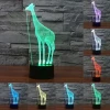 Giraffe Night Lamp LED Night Light Baby Kids Bedside Lamp Nightlight Christmas Birthday Gift 3D