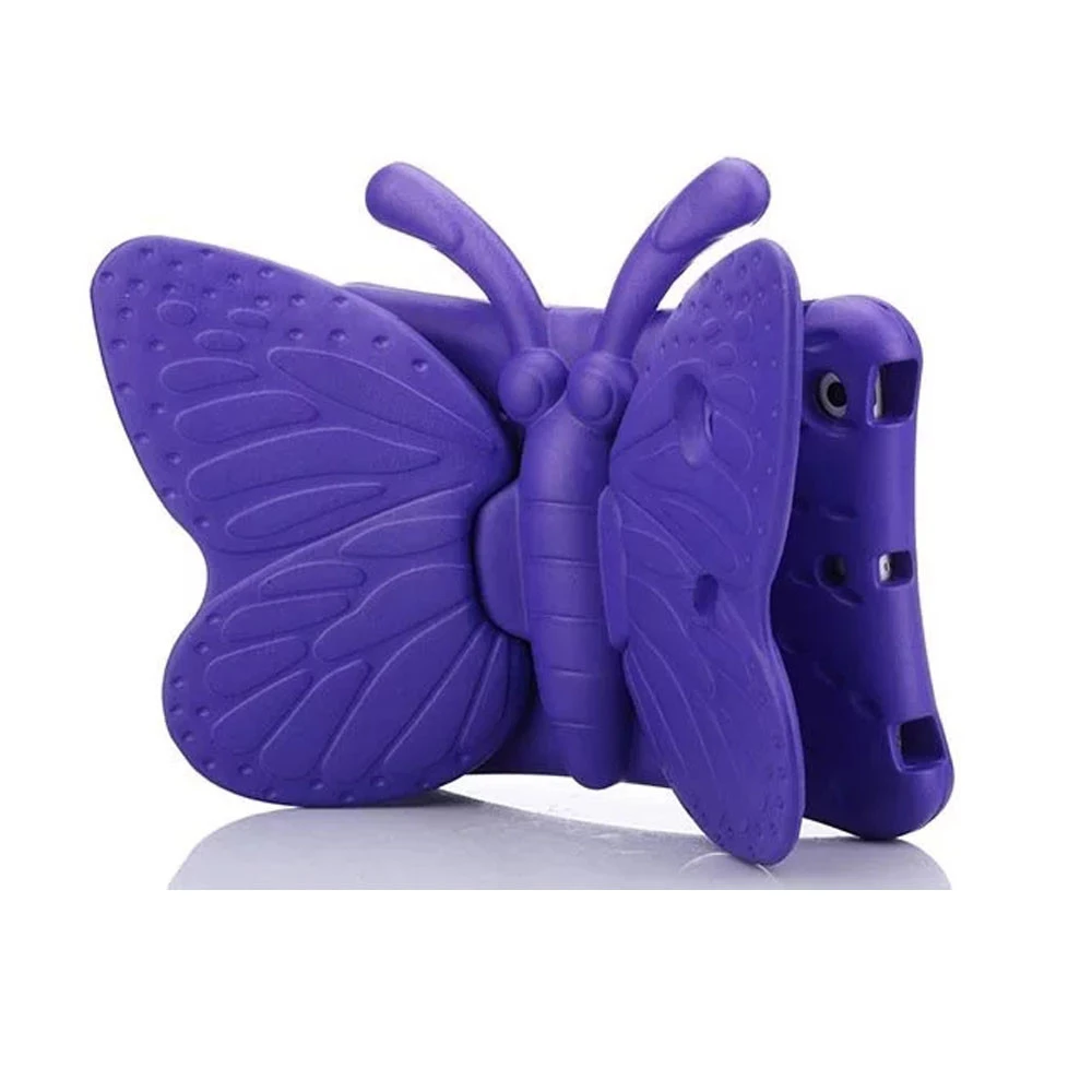 Girls 3D Cartoon Butterfly For iPad Mini 1 2 3 4 5 EVA Kids Tablet Case Stand Shockproof Tablet kids Covers