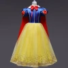 Girls Movie Character Classic Princess Snow White Cosplay Classic Dress For Kids Halloween Carnival Party Costumes