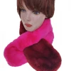 Global Wholesale Wine&amp;Pink Faux Fur Stole Winter Lady&#x27;s Shawl Wool Scarf