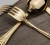 Import Gold plated cutlery gold plated flatware from China