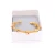 Import Gold Plated Stainless Steel Bracelet Rhinestone Inlay Pendant Bracelet Luxury Stainless Steel Wire Bracelet from China
