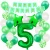 Import Green Baby Shower Birthday Party Decoration Supplies Set Happy Birthday Paper Backdrop Banner Number 1/2/3/4/5/6 Foil Balloons from China