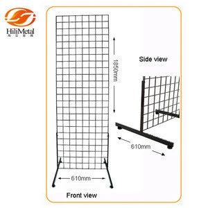 Grid metal decking wire mesh display panels