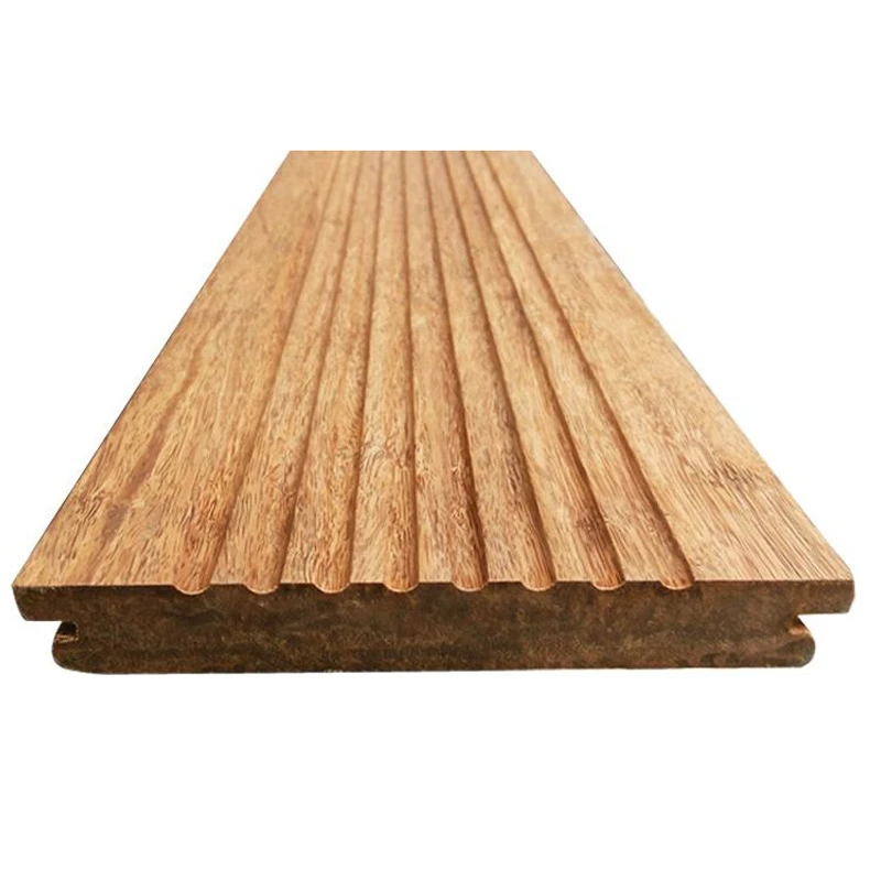 grooved terrace bamboo flooring