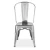 Import GS124  Maria outside restaurant  steel Metal Industrial  Cafe Bistro Dining tolix Chair from China