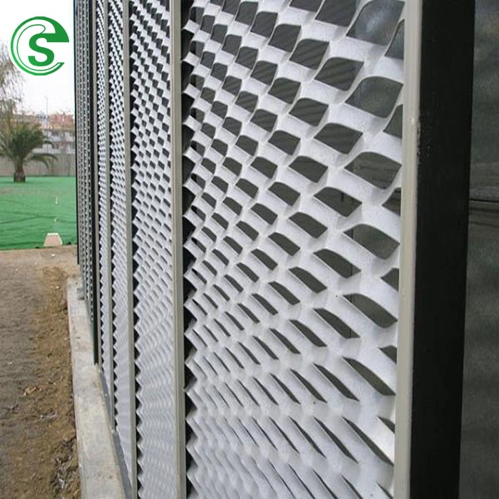 Guangzhou low price decorative aluminium expanded metal mesh wall panels