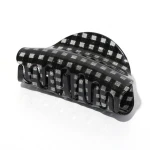 Hair Claw Plaid Design with Glitter Hair clip for Women