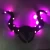 Import Halloween favor Decor Accessories Pink Flashing ox demon headband Glowing black ox horn headdress evil witch ox horn hair band from China