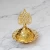 Import Hand-held golden luxury hollow metal incense burner Middle East Arab exquisite desktop incense burner aroma diffuser from China
