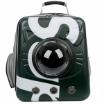 Hands-free pet travel outdoor carrier shoulder sling backpack space capsule round plastic cover pet cat dog backpack