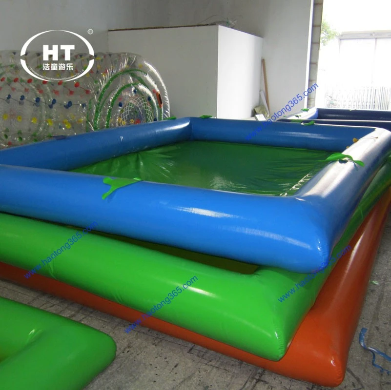 Haotong Good Quality PVC Large Inflatable Water Pool Inflatable Oval Pool