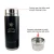 Import Health Nano Hydrogen Alkaline  water flask with nano energy negative ion with Tourmaline energy stone flask from China
