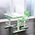 Import Height Adjustable desktop Large Storage Children Study Desk Kids Study Table With Storage drawer LED Lamp from China