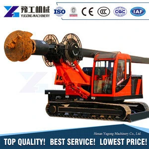 Henan Yugong Quality Proven bore foundation pile drilling machine solar pile driver price