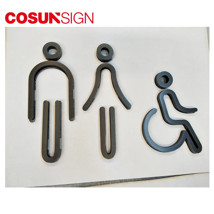 high classic Customized metal restroom wall mounted door signs