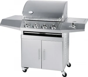 High efficiency cheap price free standing stainless steel propane 4 burners gas outdoor japanese grill bbq