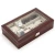 Import High end PU leather 6-digit watch case 3-eye Case Sunglasses display storage box from China