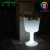 Import High foot glass shape LED beverage ice bucket coolers &amp; holders for wedding event &amp; parties from China