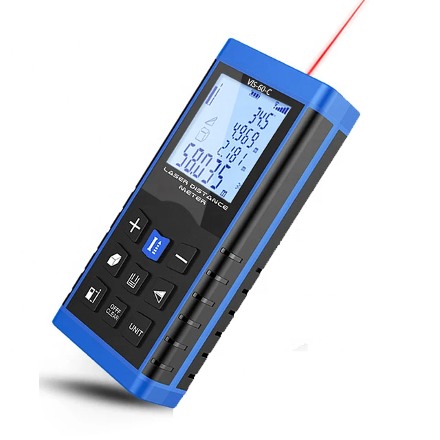 High Precision 100m Laser Measuring Tool Distance Meter Laser Rangefinder With With Electronic Level Bubble