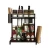 Import High quality 201 stainless steel kitchen rack black multifunctional seasoning storage rack from China