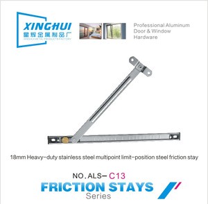 High quality 22mm square groove position limited window stay and friction stay