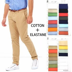 High quality 97 cotton 3 spandex twill pant fabric